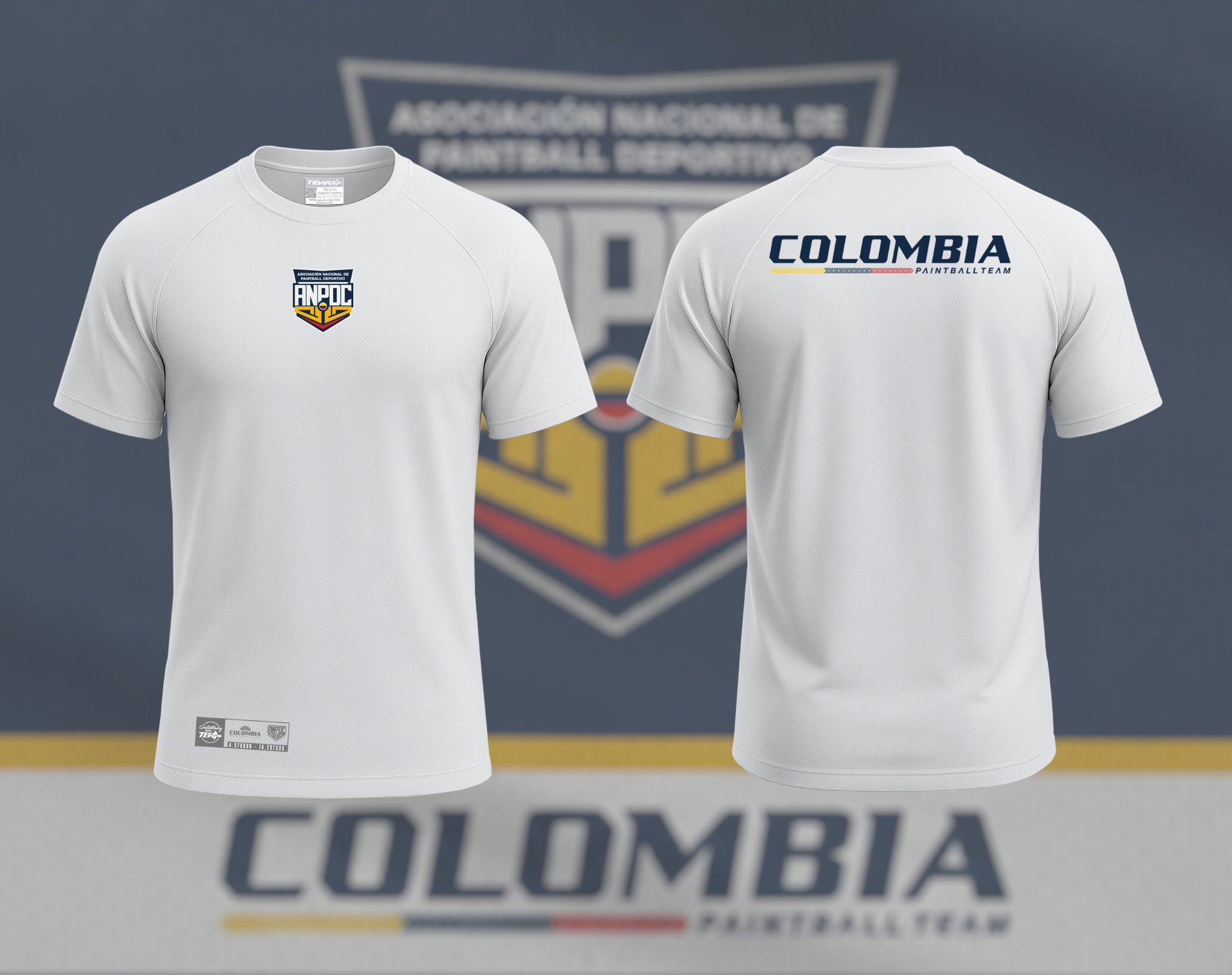 Camiseta Oficial Colombia Paintball Team – ANPDC